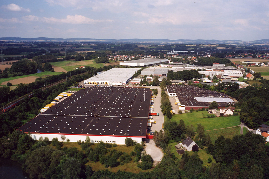 Logistik Portfolio Industriegebäude von oben
